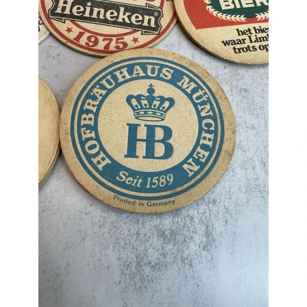 Vtg Paper Coasters From Around The World Lot Of 33